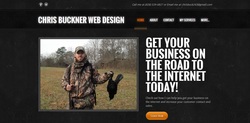 A screenshot of www.chrisbucknerwebdesign.com by Chris Buckner Web Design