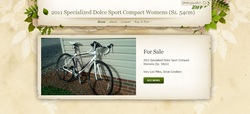 screenshot of www.roadbikeforsale.weebly.com by Chris Buckner Web Design
