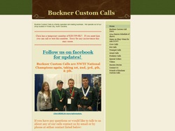 screenshot of www.bucknercustomcalls.com by Chris Buckner Web Design